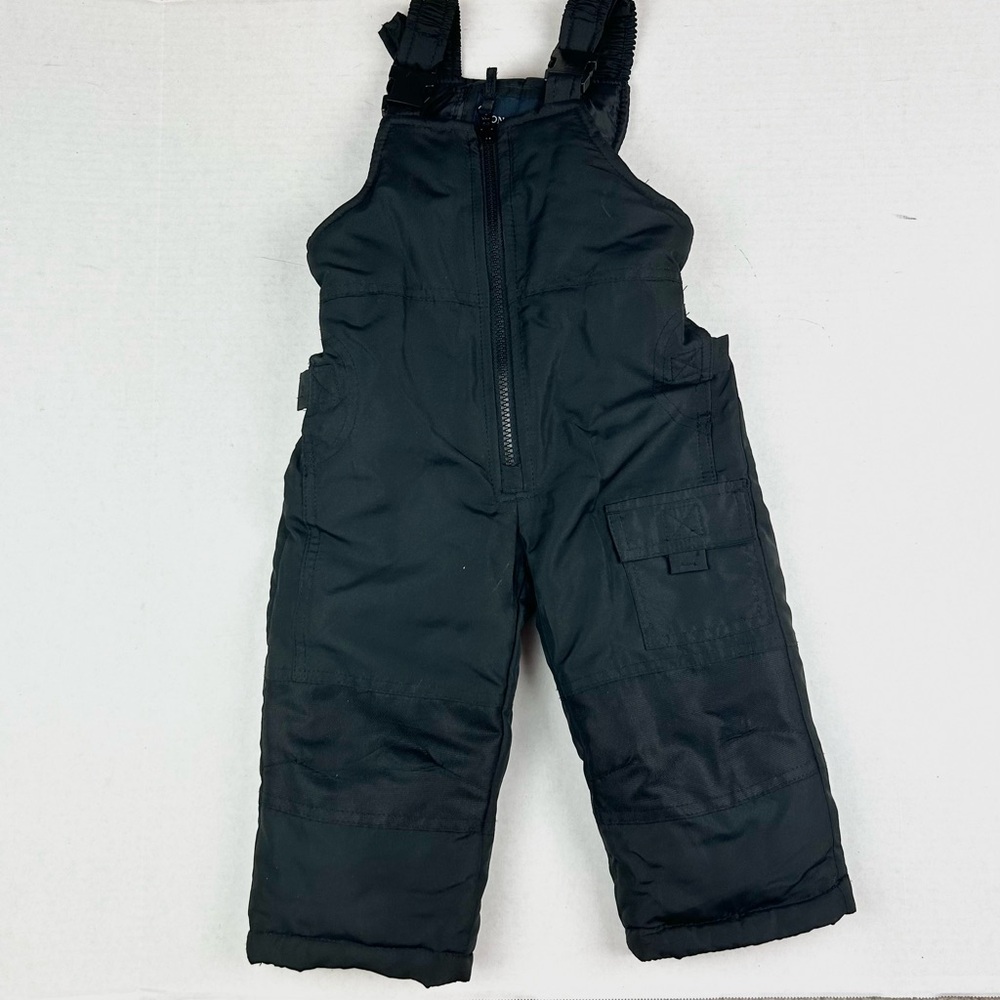 London Fog Black Unisex Zip Adjustable Snow Suit